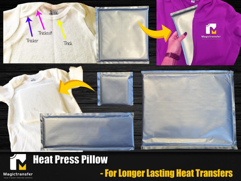 Heat Press Pillows - For Longer Lasting Heat Transfers -4 pieces-check our video Carousel 1