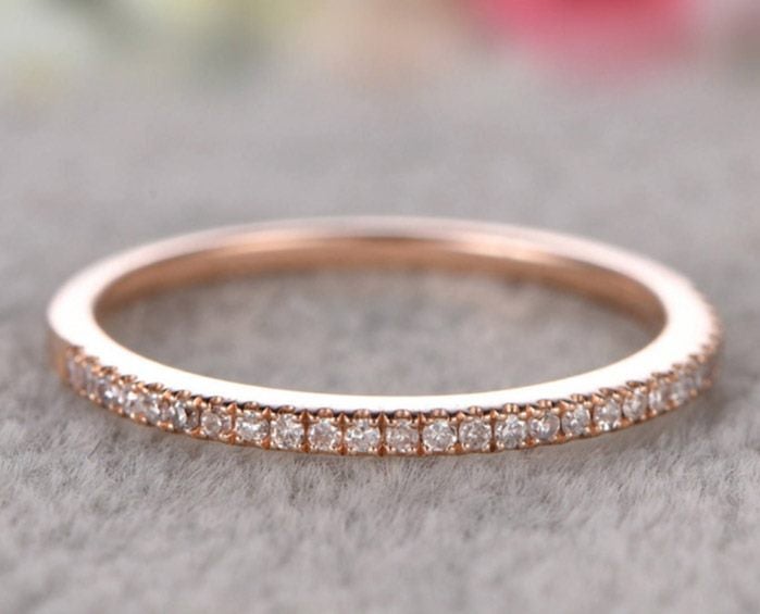 Rose Gold Plated CZ Diamonds Ring / S8 Carousel 2