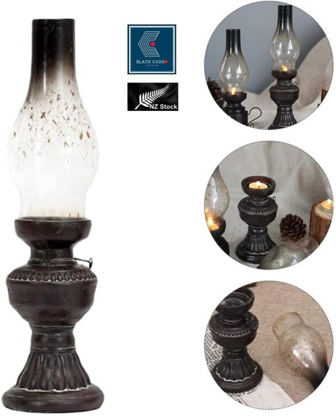 Vintage Glass Candle Holder Kerosene Lantern Lamp light *Local STOCK NOW* Carousel 2