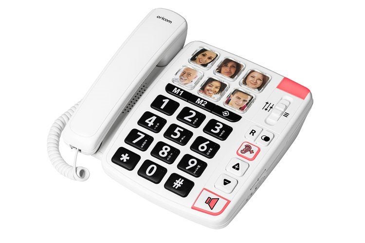 Oricom CARE80S Loud Amplified Phone with Big Picture Dialing Carousel 1