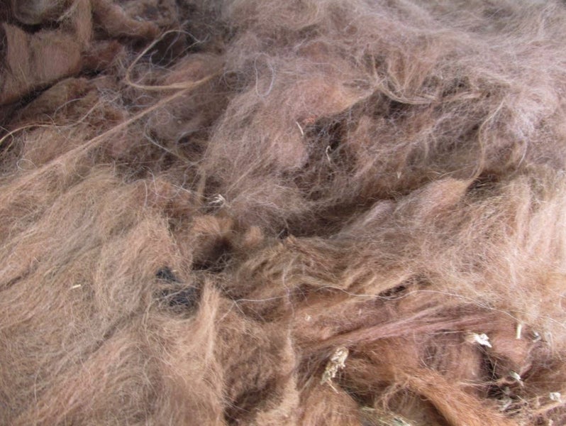 Llama Fleece #40 Light Caramel Brown natural blend Carousel 1