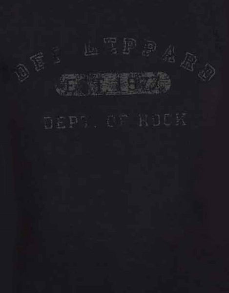 Def Leppard T Shirt Collegiate Logo new Official Womens Skinny Fit Black Carousel 2