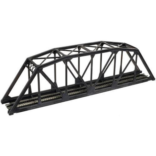ATLAS #2070 HO Scale NC55 THROUGH TRUSS BRIDGE KIT - BLACK/ SILVER Carousel 1