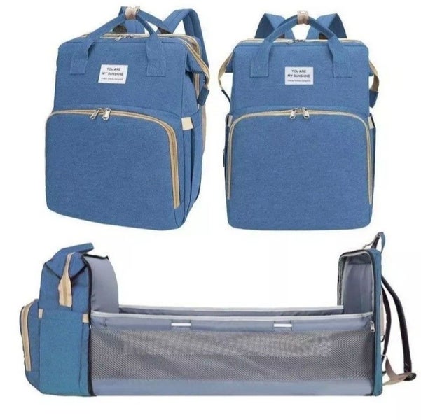 Baby Bag / Nappy Bag / Diaper Bag with folding Crib Carousel 1