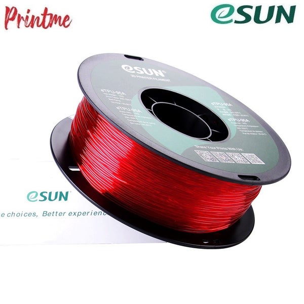 eSUN TPU-95A Transparent Red 1.75mm 3D PRINTER FILAMENT 1kg/2.2lbs Carousel 1