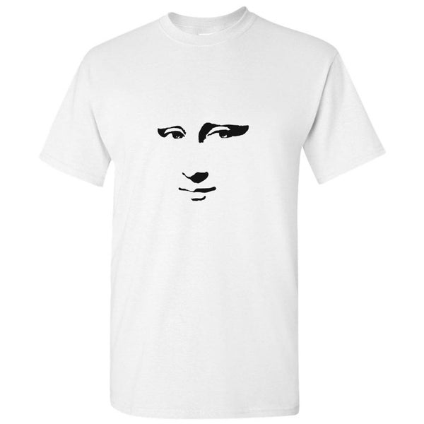Mona Lisa Smile Face Painting Leonardo da Vinci Men T Shirt Tee Top Carousel 1