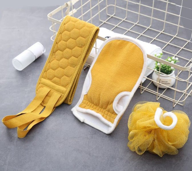 Bathroom Shower Ball Back Scrubber Set Carousel 1