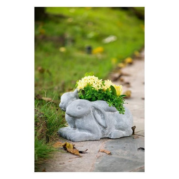 Rembrandt Rabbit Planter - Grey (SE2286) Carousel 4