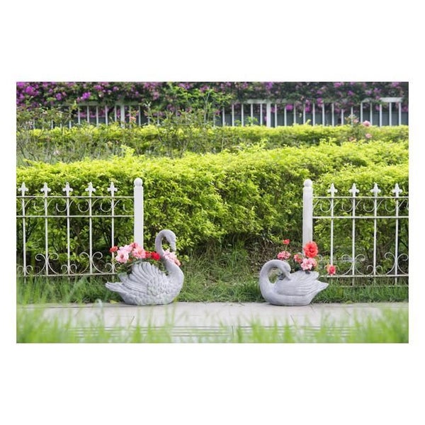 Rembrandt Resin Swan Planter - Grey (SE2290) Carousel 3