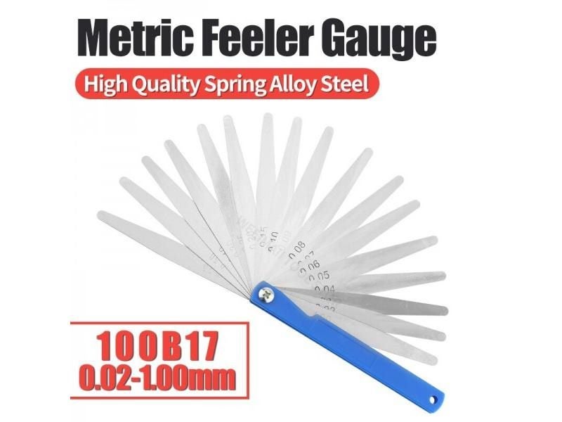 100B17 Feeler Gauge Metric Size 0.02-1mm Thickness Gauge Set Valves Foliage Of Carousel 1