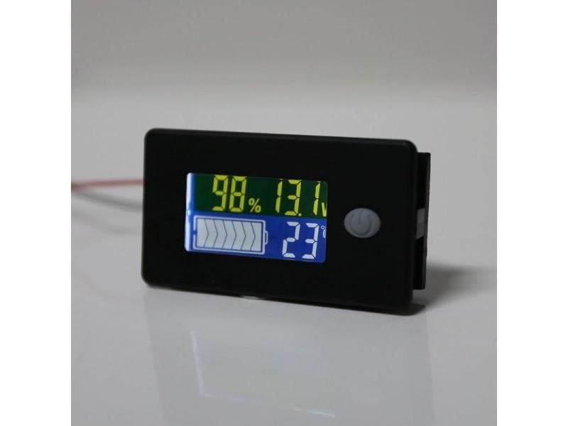 12V-100V Li-ion Acid Tester With LCD Temperature Voltmeter Carousel 1