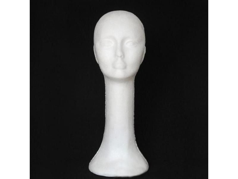 Women Plus Size Foam Female Human Head Long Neck Mannequin Wig Hat Glasses Carousel 2