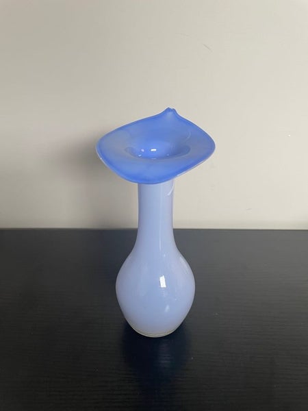 Vintage mid century cased art glass vase Carousel 1