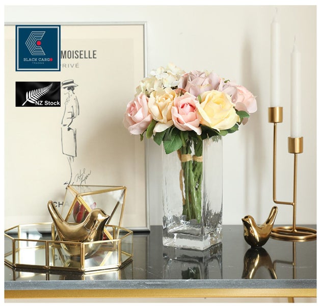 Classic European Silk Flowers Bunch Pink Rose Peony *Local Buy* Carousel 1