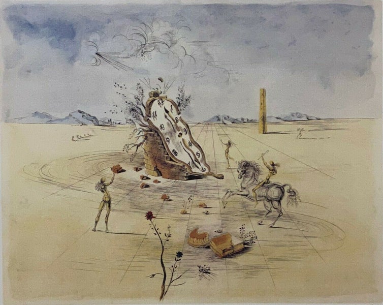 SALVADOR DALI "Cosmic Horseman" Limited Edition Colour Lithograph Carousel 1