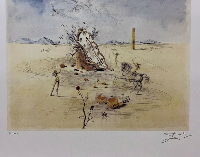 SALVADOR DALI "Cosmic Horseman" Limited Edition Colour Lithograph Carousel 3