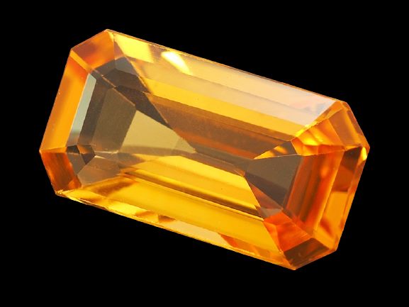 0.81CT EXCELLENT OCTAGON 100% NATURAL ORANGISH YELLOW CEYLON SAPPHIRE Carousel 2