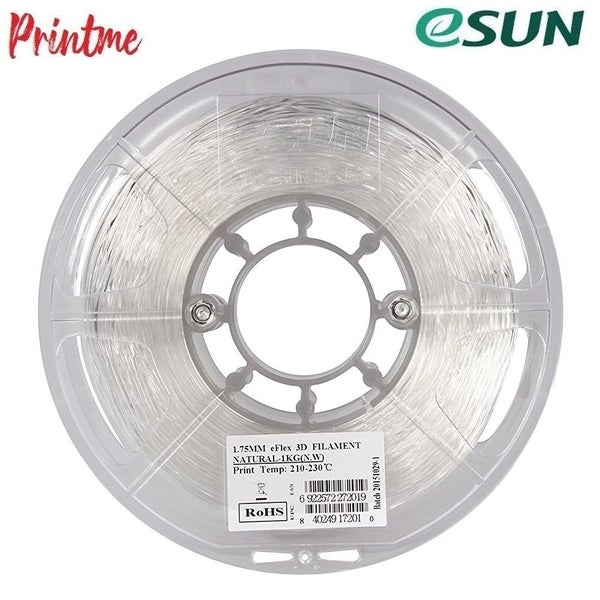 eSUN eFlex Natural 1.75mm 3D PRINTER FILAMENT 1kg/2.2lbs Carousel 2