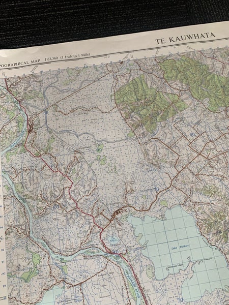 Vintage Te Kauwhata Map Carousel 2