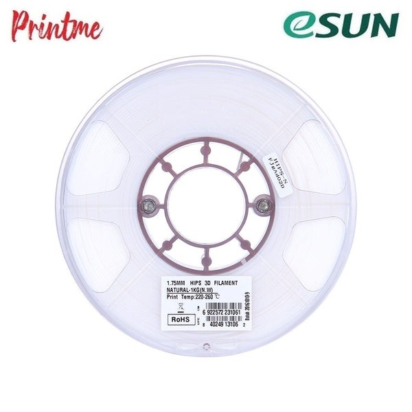 eSUN HIPS Natural 1.75mm 3D PRINTER FILAMENT 1kg/2.2lbs Carousel 2