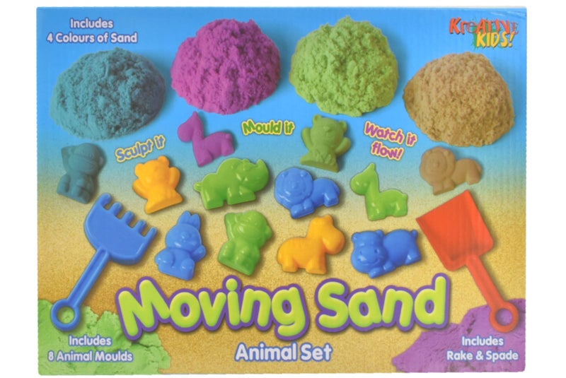 600g Moving Sand With 8pc Animal Accessories Carousel 1