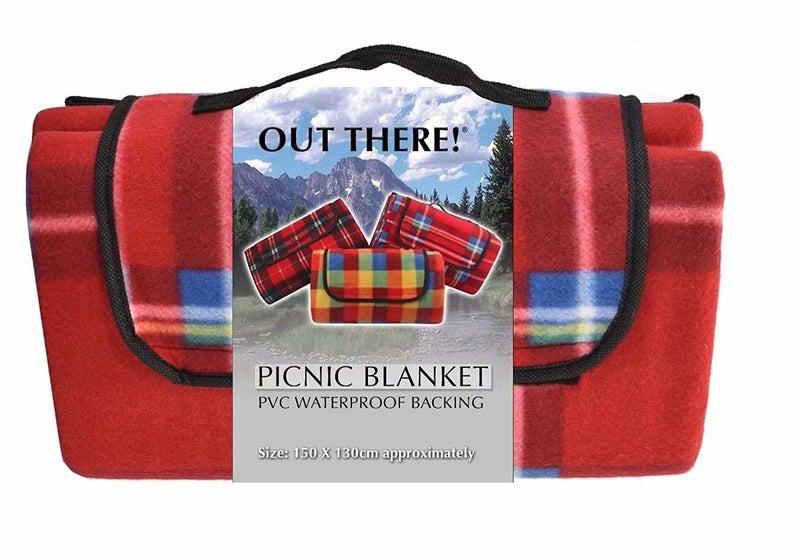 Waterproof Fleece Picnic Blanket 1.5m x 1.3m Carousel 1