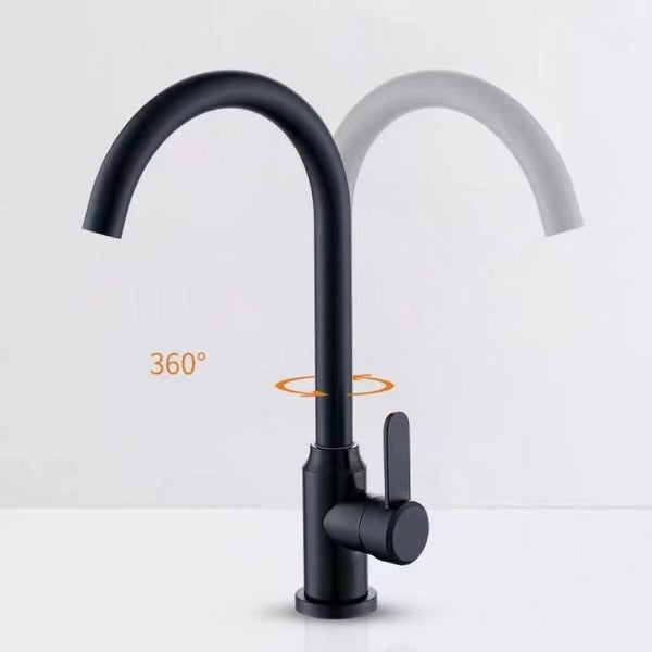 SALE! Kitchen Sink Mixer - Round Series S183 - Black - Lennox Bathroom Carousel 1