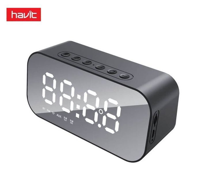 Wireless Bluetooth Speaker with Alarm Clock, Time Display, FM. Havit Brand Carousel 1