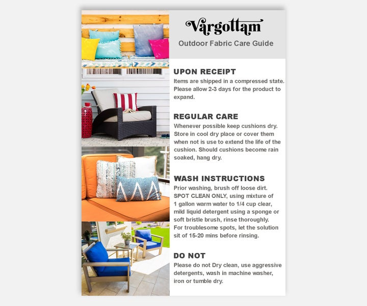 Vargottam Indoor/Outdoor Polyester Fabric Lumbar Pillow With Insert, Carousel 7