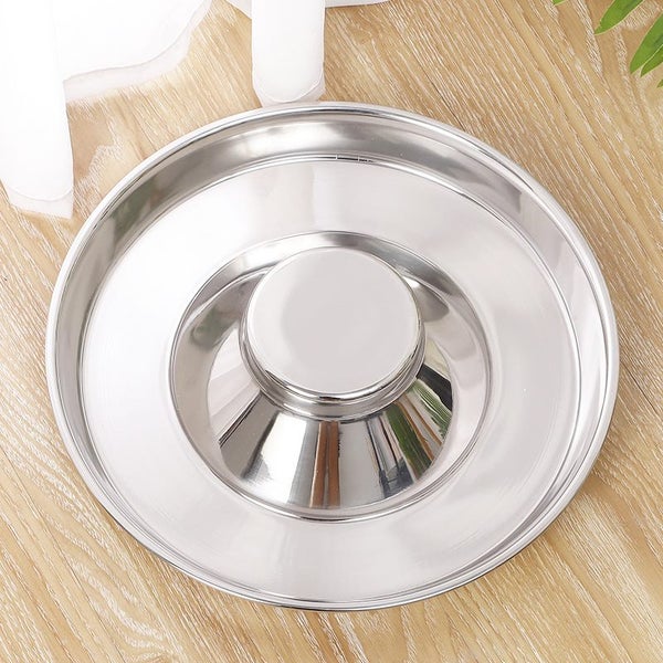 Dog Bowl Stainless Steel Slow Feeder Medium 30CM Carousel 2