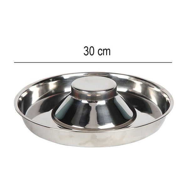 Dog Bowl Stainless Steel Slow Feeder Medium 30CM Carousel 5