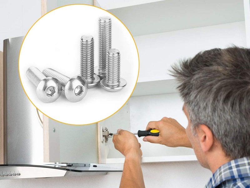 PTN New Stainless Steel Hex Socket Bolts Screw Nuts Kit Sale Sale Carousel 7