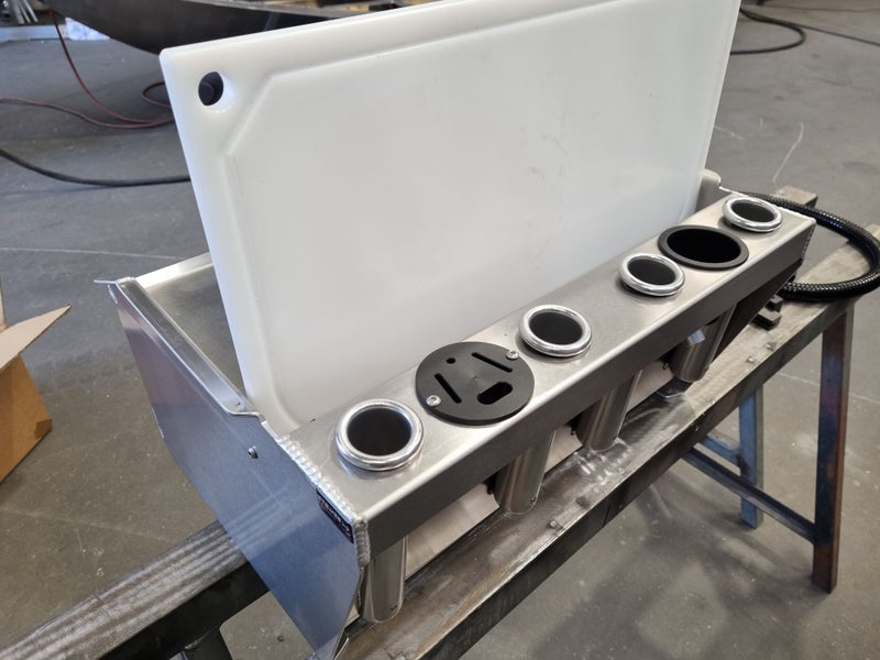 Bait Board Heavy Duty  600mm Wide Aluminium Bait Station — Mount Marine  Fabrication Ltd