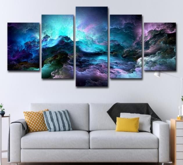 Purple Could Canvas Art Print Carousel 1