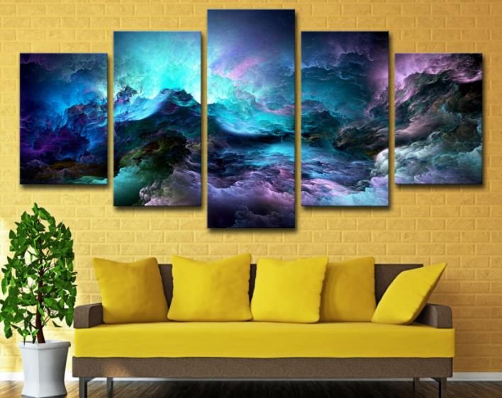 Purple Could Canvas Art Print Carousel 2