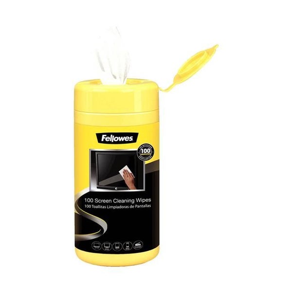 Fellowes Screen Cleaning Wipes Pack of 100 Carousel 1