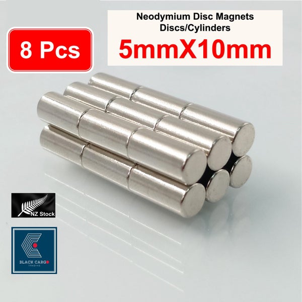 Neodymium Disc Cylinder Magnet 5mm x 10mm -8pcs *Local STOCK NOW* Carousel 2