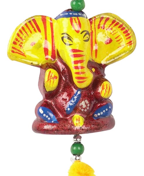 IBA Indianbeautifulart Colorful Lord Ganesha Wind Chimes Wall Décor- Handmade Carousel 2