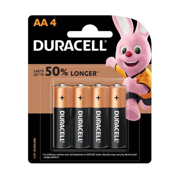 Duracell Alkaline AA Battery Pack of 4 (DU02204NZ) Carousel 1