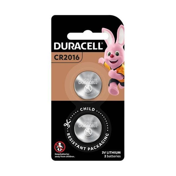 Duracell Lithium Coin CR2016 Battery Pack of 2 Carousel 1