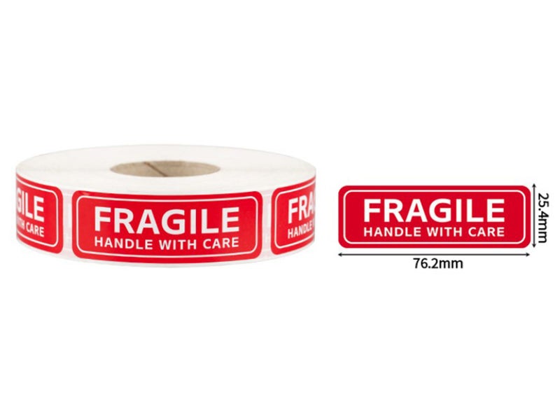 1000Pcs Fragile Stickers Warning Shipping Label Stickers Rolll (B02)63617603206401112