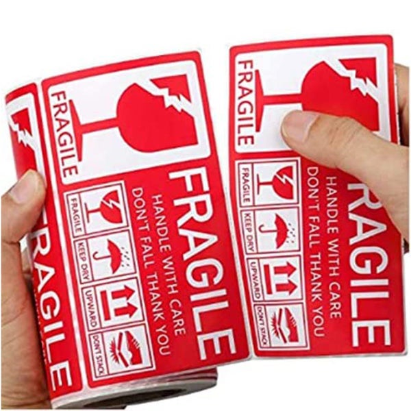 Fragile Labels Large 130mm*70mm 250labels/rolls (B03)629395403901461119