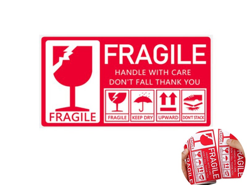 Fragile Labels Large 130mm*70mm 250labels/rolls (B03)62939540390146111