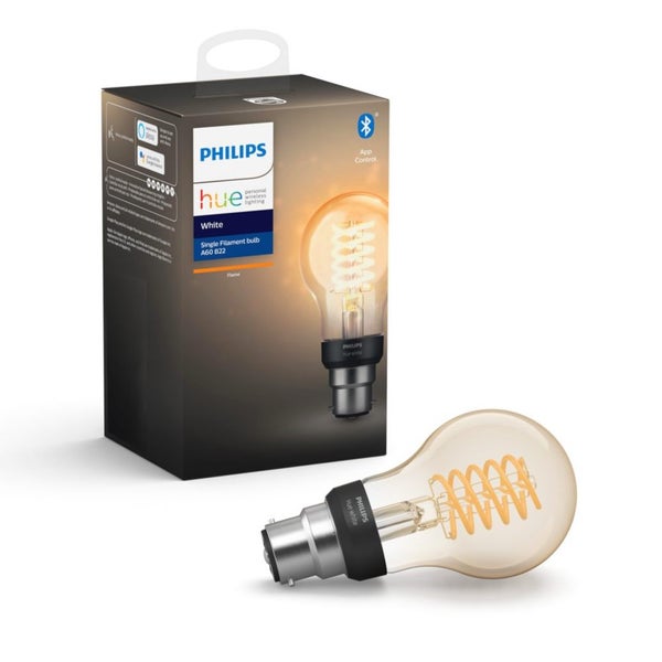 Philips Hue 11cm Smart Light LED Bulb Globe Filament A60 B22 w Bluetooth White Carousel 2