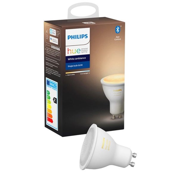 Philips Hue GU10 5.4cm Smart Light V2 5.7W LED Bulb Globe w Bluetooth White Carousel 3