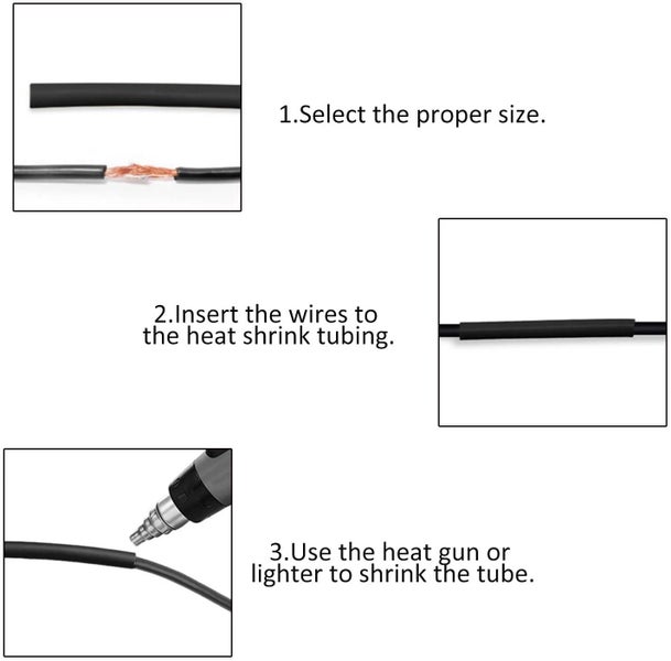 PTN 328pc Heat Shrink Tubing Electrical Wire Cable Wrap Electric Insulation Kit Carousel 2