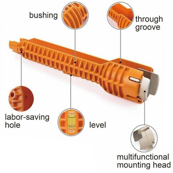 PTN Sink Installer Multi-function Water Pipe Wrench Tap Faucet Spanner Tool Carousel 2