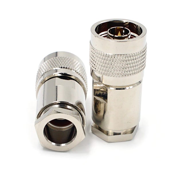 TECHOMAN N Type Male Plug for TMR400 , LMR400 , RG-8 , RG8 Coaxial Cable Carousel 1