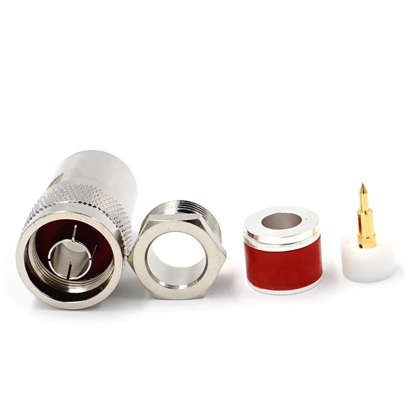 TECHOMAN N Type Male Plug for TMR400 , LMR400 , RG-8 , RG8 Coaxial Cable Carousel 2