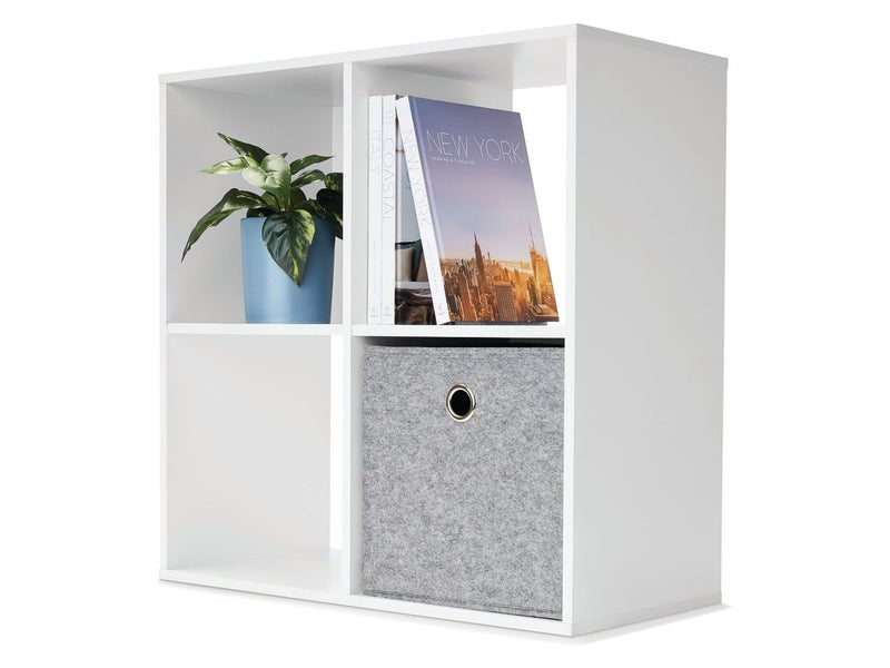 4 Cube Storage Unit - White Carousel 2